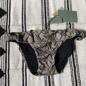 Rosa Cha Snake Print Bikini Bottom.